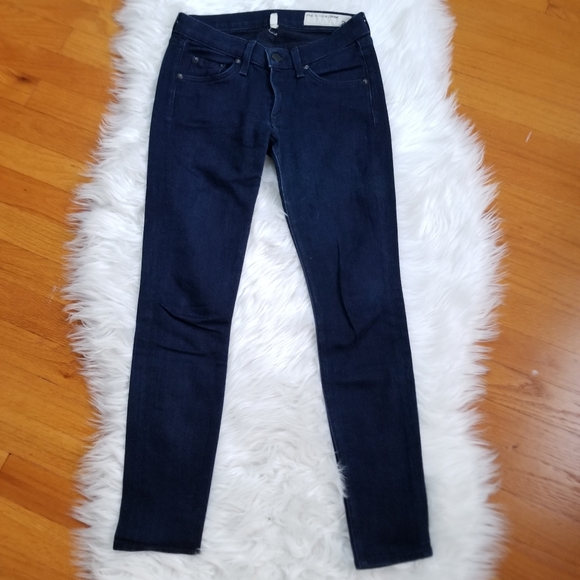 Rag & bones Capri indingo denim midrise Jeans - Picture 6 of 13